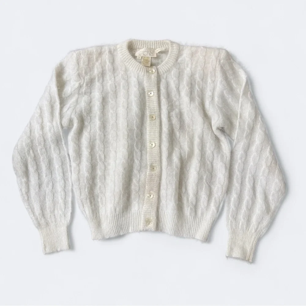 Cache Vintage Angora Metallic Cardigan Sweater - Picture 4 of 13